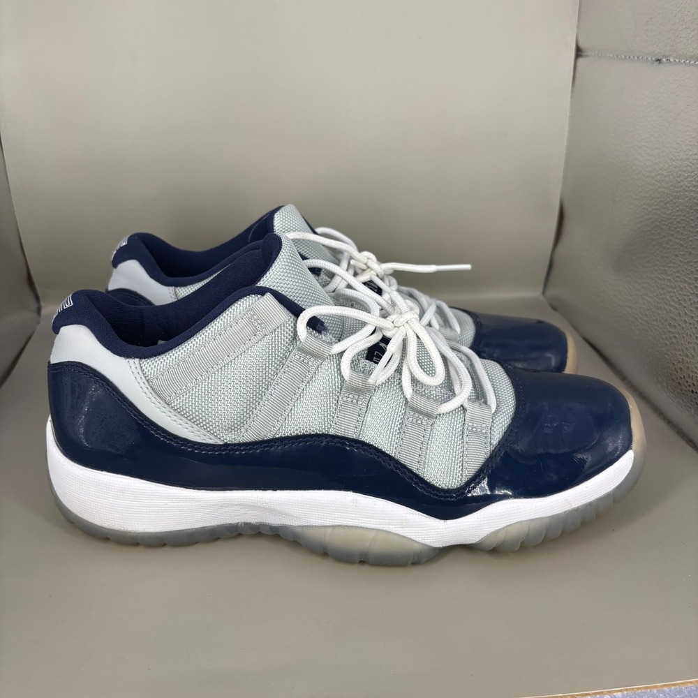 Air Jordan 11 Retro Low Georgetown Grey Mist Midnight Navy 528896-007 Mens 7Y